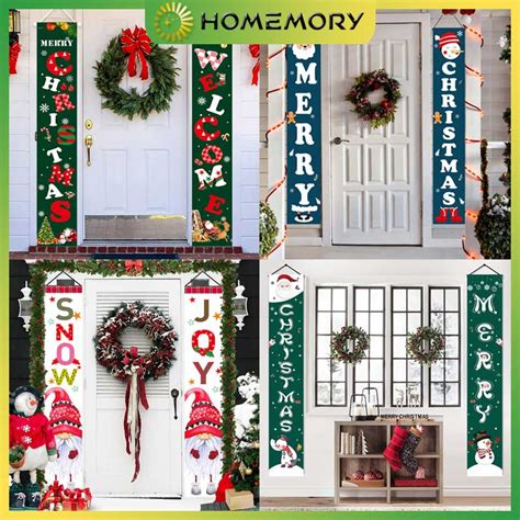 1 Pair Santa Porch Banners eBay