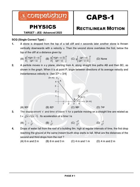 1 Paper Caps Physics