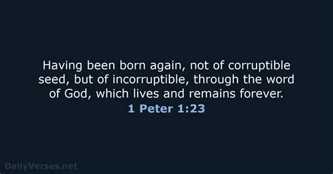 1 Peter 1:23, REV Bible and Commentary - Revised English Version