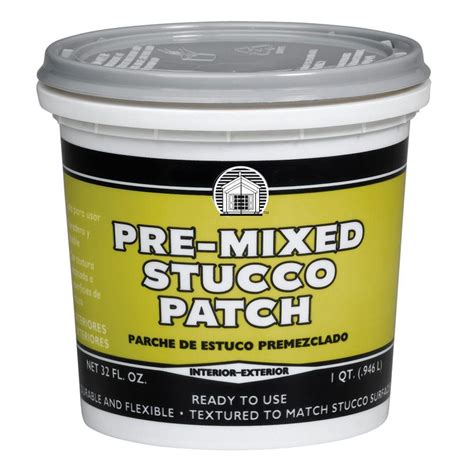 1 Qt. Pre-Mixed Stucco Patch Off-White - The Home Depot