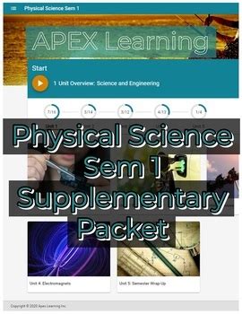 1 Semester Physical Apex Science Answers