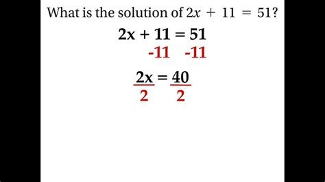 1 Step And 2 Step Equations