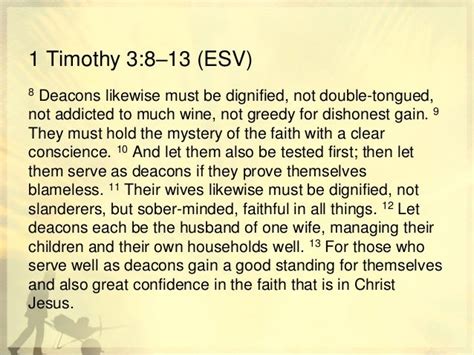 1 Timothy 3:8-13 - BibleGateway