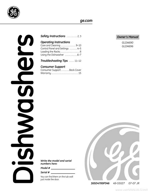 1 Triclean Quiet Power Manual Ge