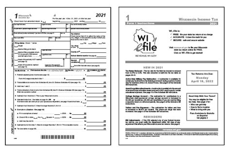 1 Wisconsin Tax Form Instruction
