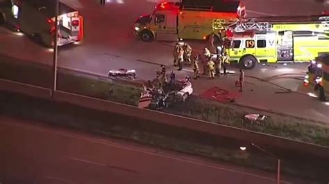 1 airlifted following wrong-way crash on Florida Turnpike near Hard Rock Hotel and Casino