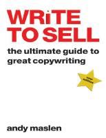 1 Andy Maslen Write To Sell 2