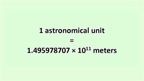 1 Au In Meter
