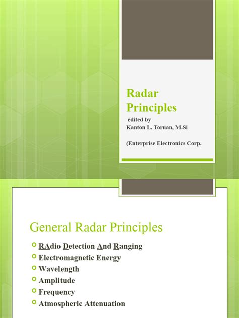 1 Basic Radar Principles Elsevier