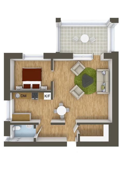 1 Bedroom House Plans Floor Plans Amp Designs 1 Room Design Plan - 1 Room Design Plan