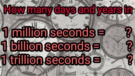 1 Billion Seconds In Years