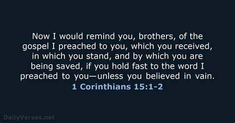 1 corinthians 15 nrsv. 1 Corinthians 15 - Now I make known to you, brothers, the gospel which I proclaimed as good news to you, which also you received, in which also you stand, 