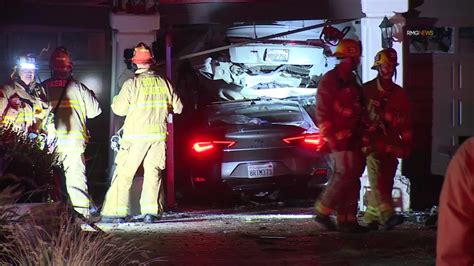 1 dead, 2 injured when car going 100 mph slams into Southern California garage, police say