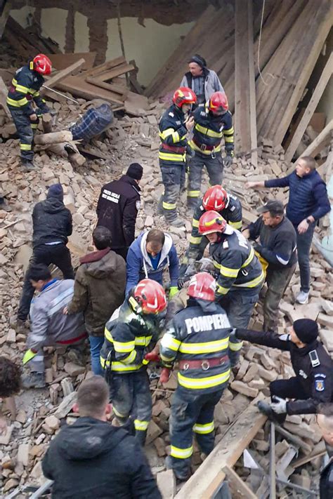 1 dead, 3 injured after boarding school partially collapses in central Romania