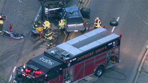 1 dead after single-car fiery crash in Downers Grove