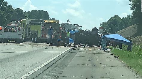 All lanes of northbound I-75 in Henry County at Highway 20/81 (exit 218) were open Saturday afternoon after one person was killed in a nine-vehicle crash, authorities said.. 
