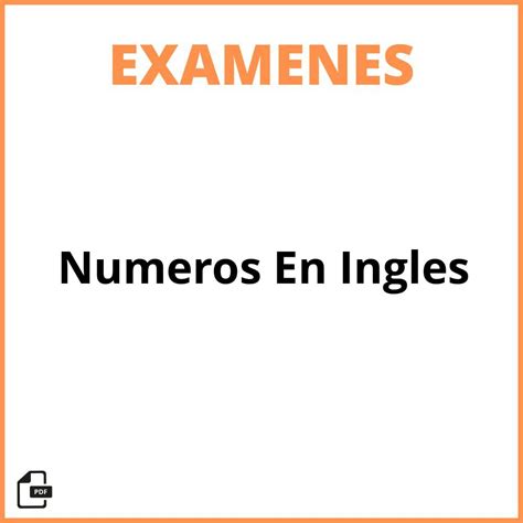 1 En Inglés