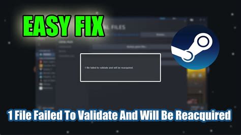 1 files failed to validate and will be reacquired csgo. No way to say, that the files doesn't validate is a symptom like if you have a fever - there can be all sorts of reasons. My suggestion is to make sure you have backups of anything important - and make sure the files in the backups are not damaged as in say opening them on another computer and check content is fine. 2020-04-15 05:59. 