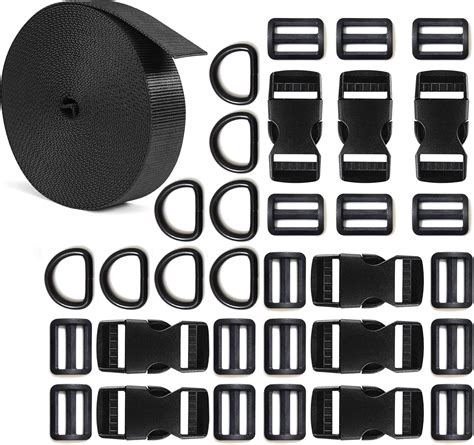 1 inch nylon strap with buckle. 50 4.  Each Size: 2M x 25mm/6.  .  Buckles Strap ...