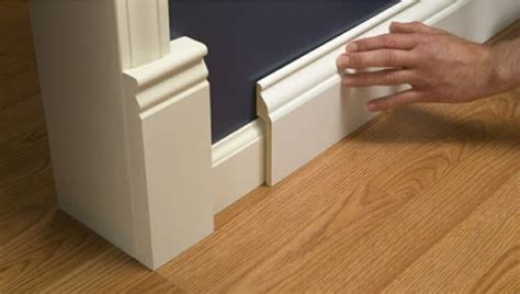 5523 7/16 in. D x 3-1/4 in. W x 8 ft. L PVC Composite White Colonial Baseboard molding Enhance the areas where floor and wall meet Enhance the areas where floor and wall meet with the Colonial 8 ft. x 3-1/4 in. x 29/64 in. PVC Base Molding . Base molding can hide gaps and protect walls from traffic and floor maintenance.. 