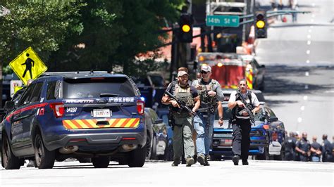 1 killed, 4 injured in Atlanta 'active' shooting; suspect at large, police say