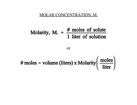 1 M Concentration