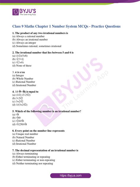 1 Mcq Math Question Chapter Complex Number
