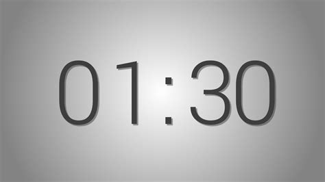 1 minute 30 sec timer. Online countdown 1 minute 30 second timer. Easily count down from 1 minute 30 seconds, or select from other related 1 minute timers. 