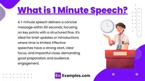 1 Minute Speech