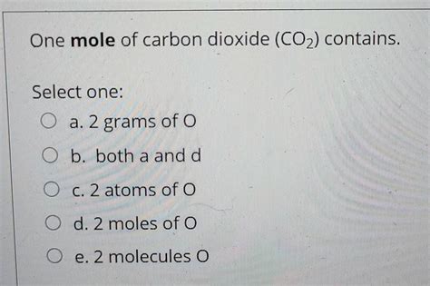 1 Mole Of Co2