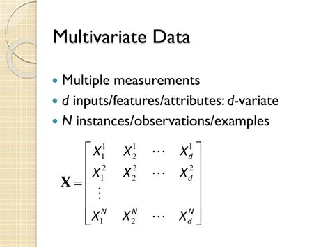1 Multivariate Data And Multivariate Analysis