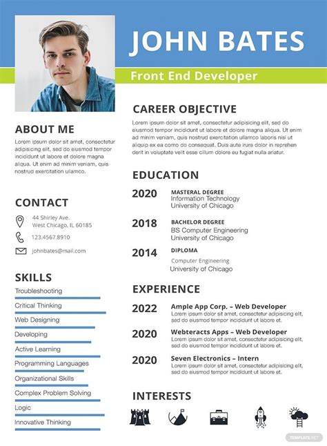 1 page resume. Simple Resume template that you can edit in MS Word from Envato Elements. Let's take a closer look at how to fit a resume on one page using this template: 1. Write Your Name and Job Title. Select the correct text box then fill it out with your information. In the example template below, that’s the name and job title. 