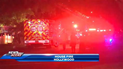 1 person hospitalized as Hollywood Fire Rescue extinguishes house blaze