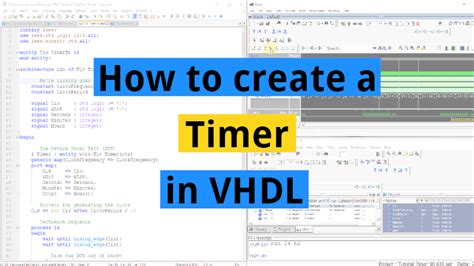 1 second timer vhdl.  However I would like it stay an additional 10 seco...