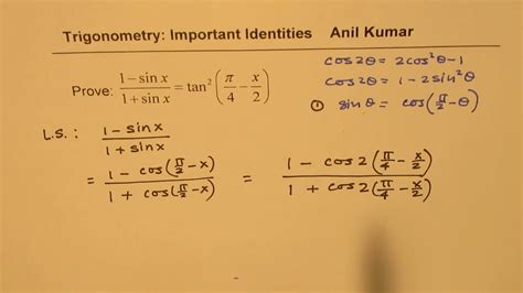 1 Sinx Is Equal To