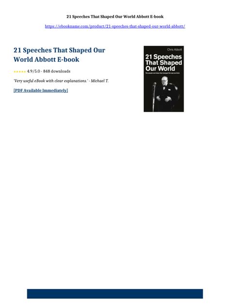 1 Speeches That Shaped Our World The People And Ideas Changed Way We Think Kindle Edition Chris Abbott