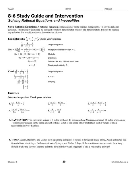 1 Study Guide Intervention Answers