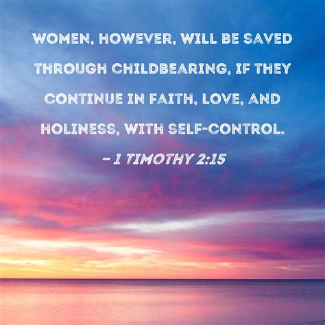 1 Timothy 2 15