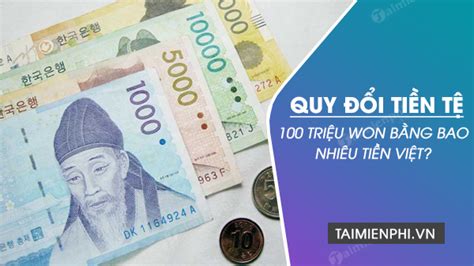 1 triệu won to vnd | 1 triu Won bng bao nhiu tin