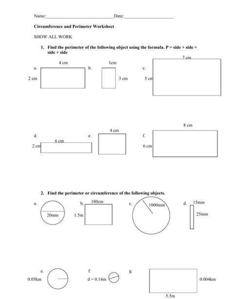 Read 1 8 Practice Perimeter Circumference And Area Answers 