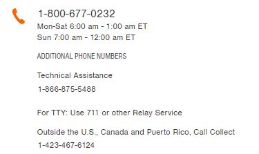 For questions about the services provided, you can call 1-800-677-0232 . Message and data rates may apply, and message frequency varies by account settings. Alerts are supported by most major mobile providers in the US, including AT&T, Verizon, T-Mobile (T-Mobile is not liable for delayed or undelivered messages) and Sprint.. 