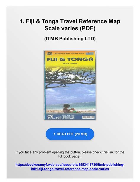 Full Download 1 Fiji  Tonga Travel Reference Map Scale Varies By Itmb Publishing Ltd