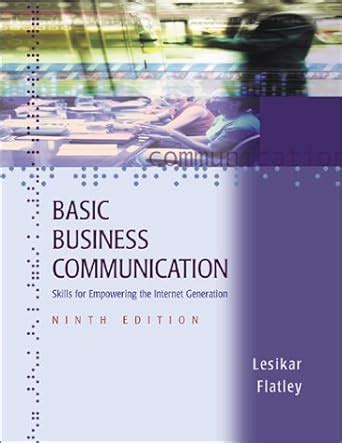 Download 1 Basic Business Communication Lesikar Flatley Tata 