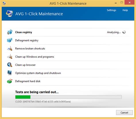 1-click maintenance AVG