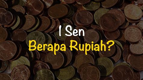 1 SEN BERAPA RUPIAH - Berapa nilai '1 sen' dollar AS dalam Rupiah?