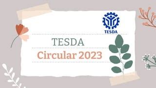 Read 1 Tesda Circular Tesda 