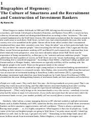 1. Biographies of Hegemony: The Culture of Smartness and the ...