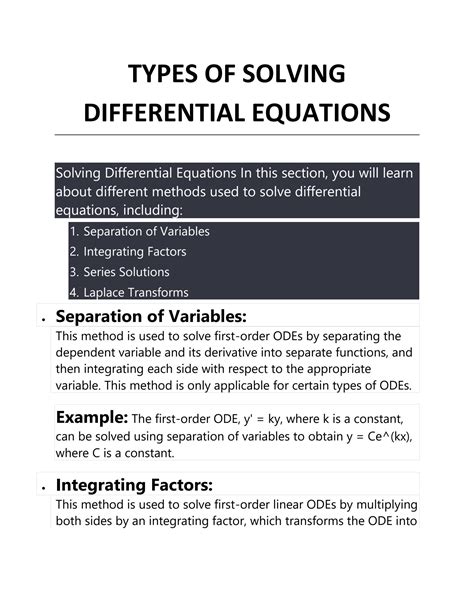 1. Solving Differential Equations - Interactive Mathematics - wintechmobiles.com