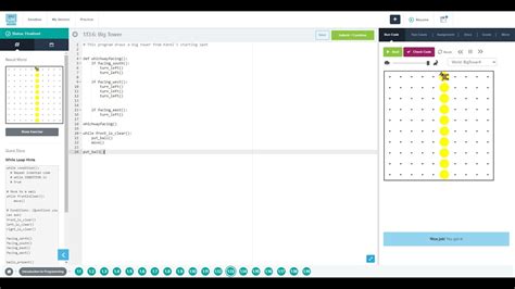 1.13.6 Big Tower codehs python YouTube