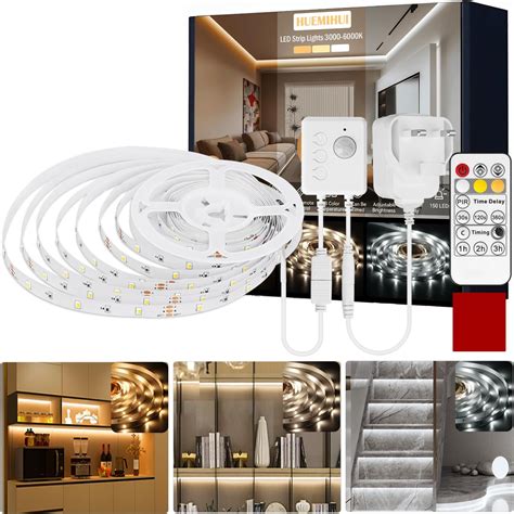 1.5M 12V Wireless Motion Sensor LED Strip Flexible LED Strip Light Bed